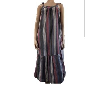 Tavik Women's Collett Midi stripe wide strap Dress